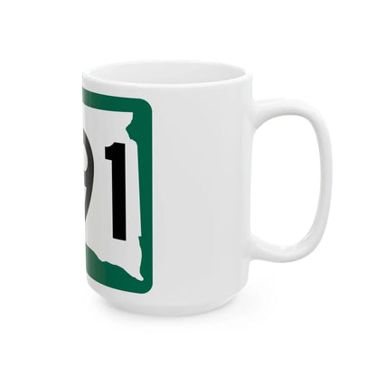 SD 391 (South Dakota) (Road Sign) White Coffee Mug - Go Mug Yourself