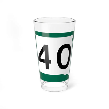 SD 40 (South Dakota) (Road Sign) Pint Glass 16oz 16oz - Go Mug Yourself