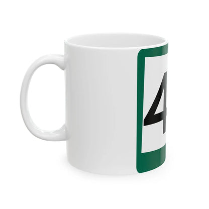 SD 40 (South Dakota) (Road Sign) White Coffee Mug - Go Mug Yourself