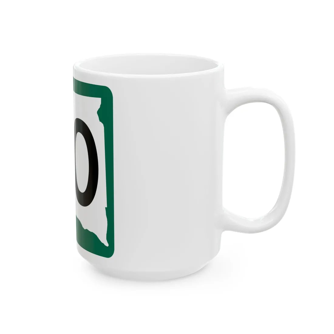 SD 40 (South Dakota) (Road Sign) White Coffee Mug - Go Mug Yourself