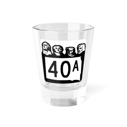 SD 40A 1960 (South Dakota) (Road Sign) Shot Glass 1.5oz 1.5oz - Go Mug Yourself