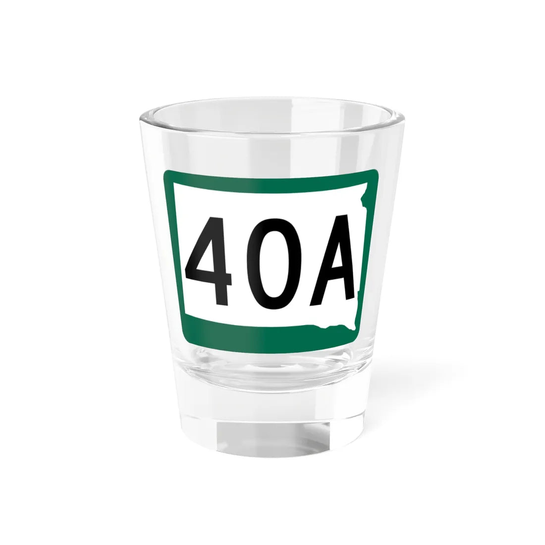 SD 40A (South Dakota) (Road Sign) Shot Glass 1.5oz 1.5oz - Go Mug Yourself