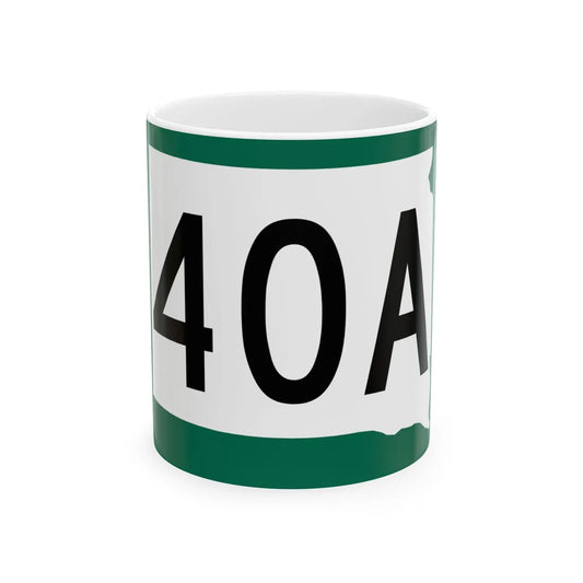 SD 40A (South Dakota) (Road Sign) White Coffee Mug 11oz - Go Mug Yourself