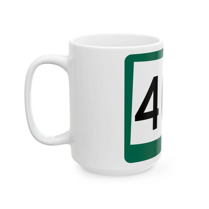 SD 40A (South Dakota) (Road Sign) White Coffee Mug - Go Mug Yourself
