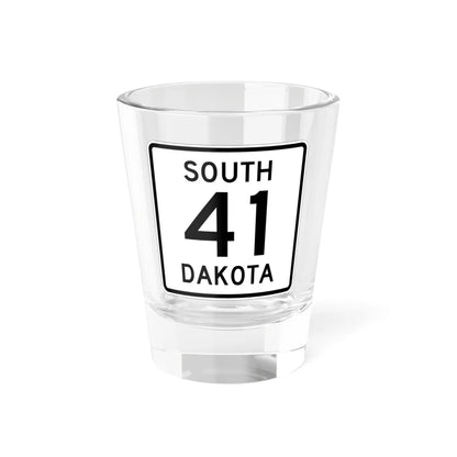 SD 41 1950 (South Dakota) (Road Sign) Shot Glass 1.5oz 1.5oz - Go Mug Yourself