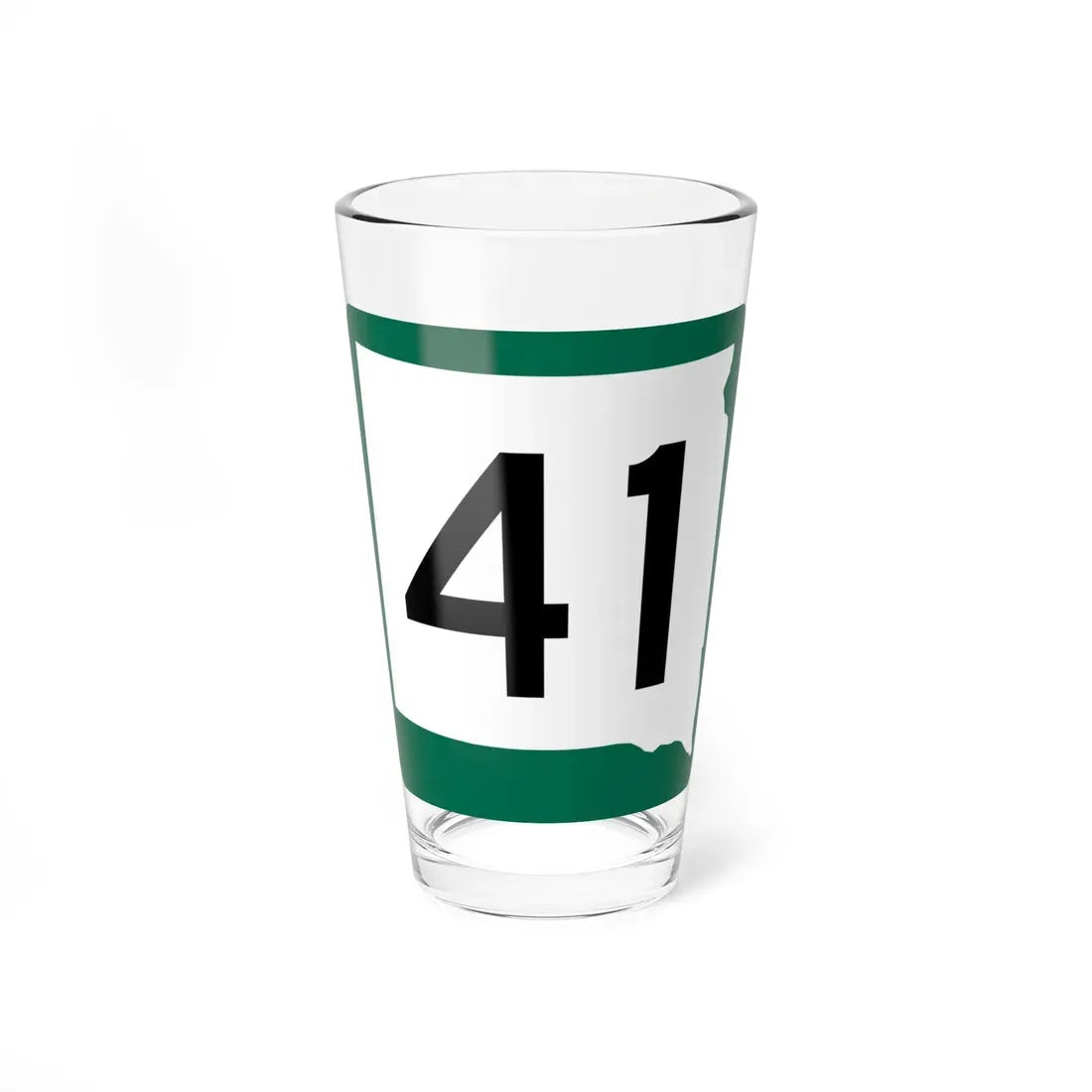SD 41 (South Dakota) (Road Sign) Pint Glass 16oz 16oz - Go Mug Yourself