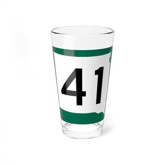 SD 41 (South Dakota) (Road Sign) Pint Glass 16oz 16oz - Go Mug Yourself