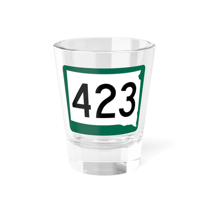 SD 423 (South Dakota) (Road Sign) Shot Glass 1.5oz 1.5oz - Go Mug Yourself
