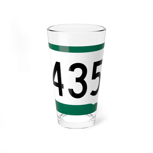 SD 435 (South Dakota) (Road Sign) Pint Glass 16oz 16oz - Go Mug Yourself