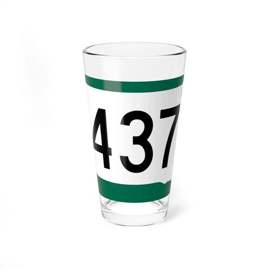 SD 437 (South Dakota) (Road Sign) Pint Glass 16oz 16oz - Go Mug Yourself