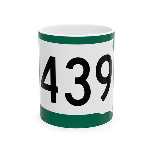 SD 439 (South Dakota) (Road Sign) White Coffee Mug 11oz - Go Mug Yourself