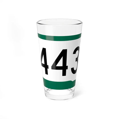SD 443 (South Dakota) (Road Sign) Pint Glass 16oz 16oz - Go Mug Yourself
