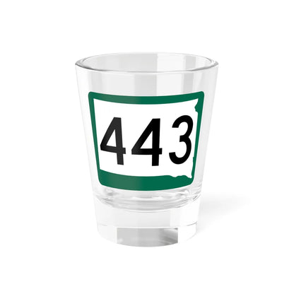 SD 443 (South Dakota) (Road Sign) Shot Glass 1.5oz 1.5oz - Go Mug Yourself