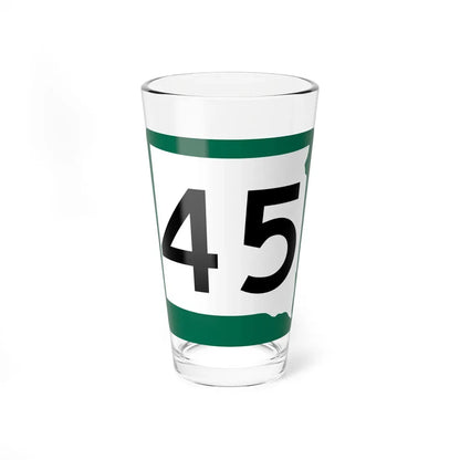 SD 45 (South Dakota) (Road Sign) Pint Glass 16oz 16oz - Go Mug Yourself