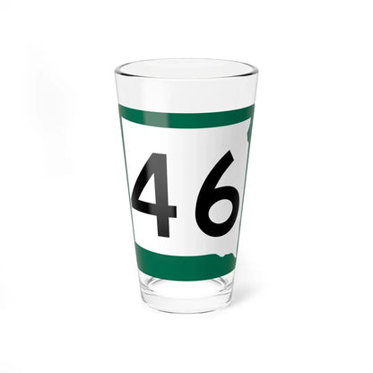 SD 46 (South Dakota) (Road Sign) Pint Glass 16oz 16oz - Go Mug Yourself