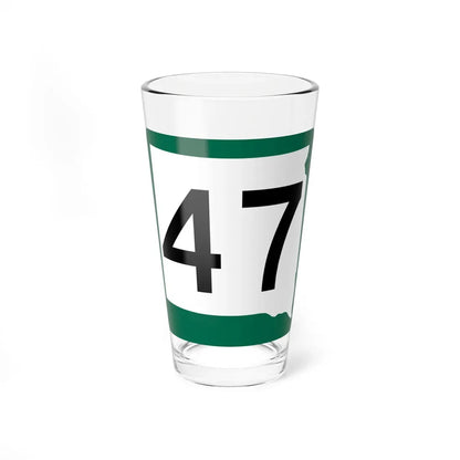SD 47 (South Dakota) (Road Sign) Pint Glass 16oz 16oz - Go Mug Yourself