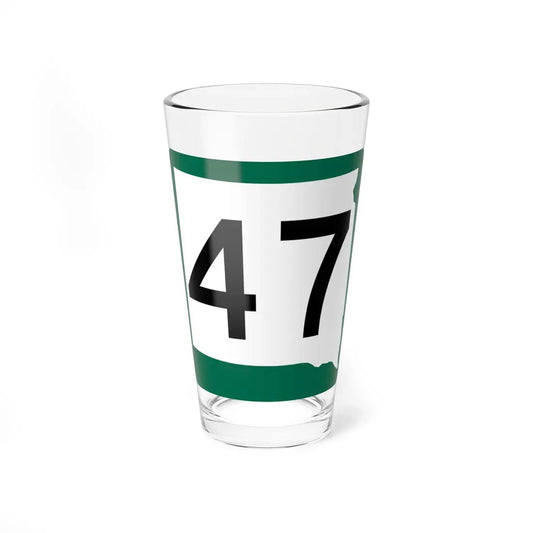 SD 47 (South Dakota) (Road Sign) Pint Glass 16oz 16oz - Go Mug Yourself