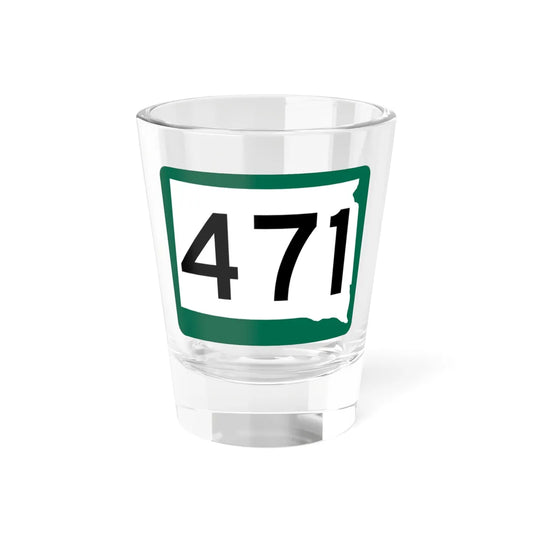 SD 471 (South Dakota) (Road Sign) Shot Glass 1.5oz 1.5oz - Go Mug Yourself
