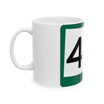 SD 471 (South Dakota) (Road Sign) White Coffee Mug - Go Mug Yourself