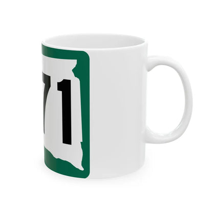 SD 471 (South Dakota) (Road Sign) White Coffee Mug - Go Mug Yourself