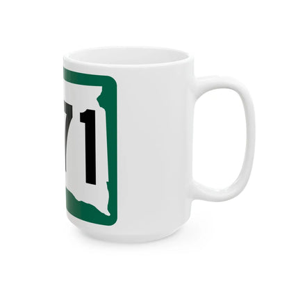 SD 471 (South Dakota) (Road Sign) White Coffee Mug - Go Mug Yourself