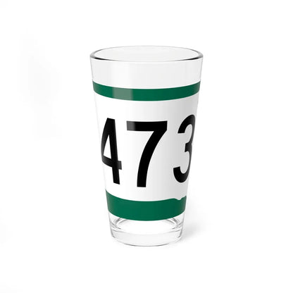 SD 473 (South Dakota) (Road Sign) Pint Glass 16oz 16oz - Go Mug Yourself