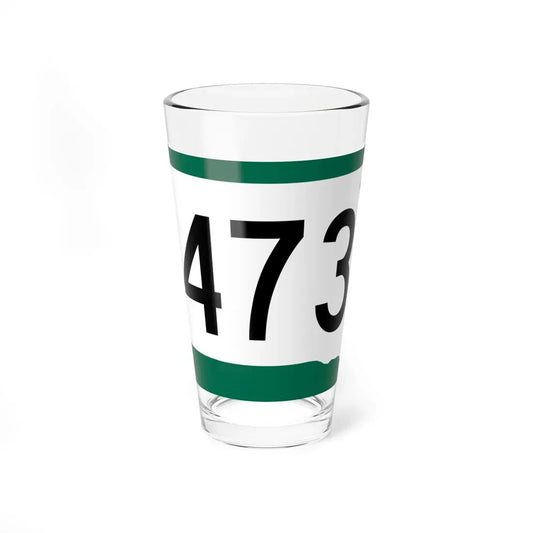 SD 473 (South Dakota) (Road Sign) Pint Glass 16oz 16oz - Go Mug Yourself