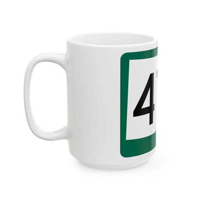 SD 473 (South Dakota) (Road Sign) White Coffee Mug - Go Mug Yourself
