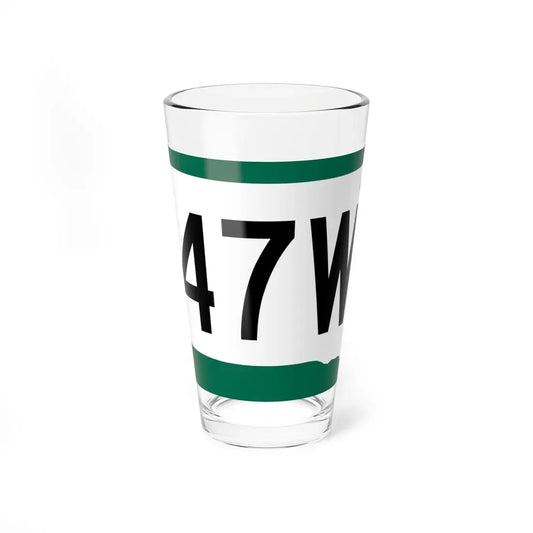 SD 47W (South Dakota) (Road Sign) Pint Glass 16oz 16oz - Go Mug Yourself