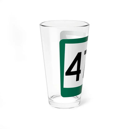 SD 47W (South Dakota) (Road Sign) Pint Glass 16oz - Go Mug Yourself