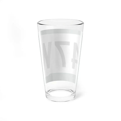 SD 47W (South Dakota) (Road Sign) Pint Glass 16oz - Go Mug Yourself