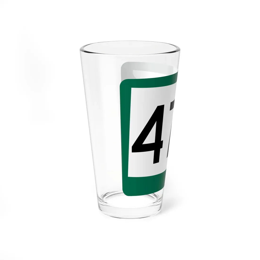 SD 47W (South Dakota) (Road Sign) Pint Glass 16oz - Go Mug Yourself