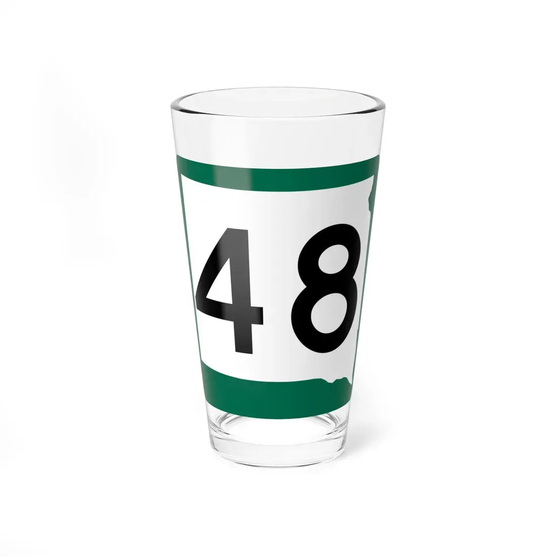 SD 48 (South Dakota) (Road Sign) Pint Glass 16oz 16oz - Go Mug Yourself