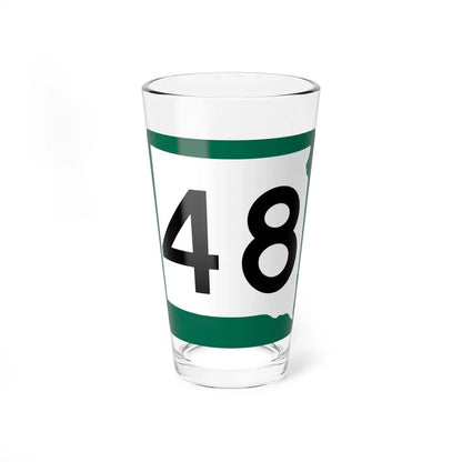 SD 48 (South Dakota) (Road Sign) Pint Glass 16oz 16oz - Go Mug Yourself
