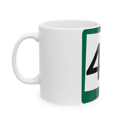 SD 48 (South Dakota) (Road Sign) White Coffee Mug - Go Mug Yourself