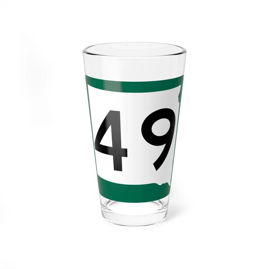 SD 49 (South Dakota) (Road Sign) Pint Glass 16oz 16oz - Go Mug Yourself