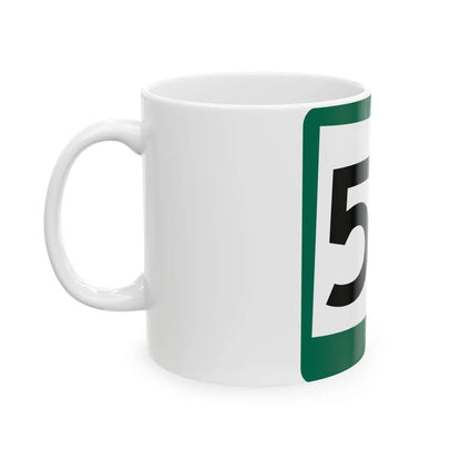 SD 50 (South Dakota) (Road Sign) White Coffee Mug - Go Mug Yourself