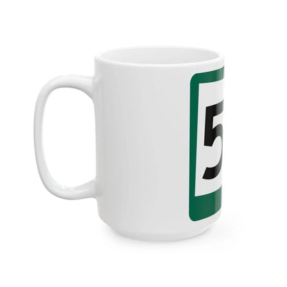 SD 50 (South Dakota) (Road Sign) White Coffee Mug - Go Mug Yourself