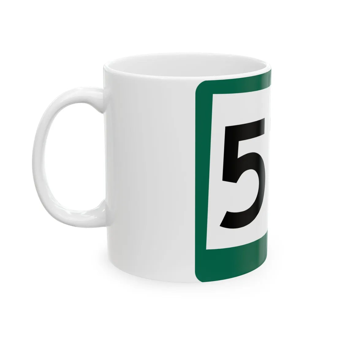 SD 514 (South Dakota) (Road Sign) White Coffee Mug - Go Mug Yourself