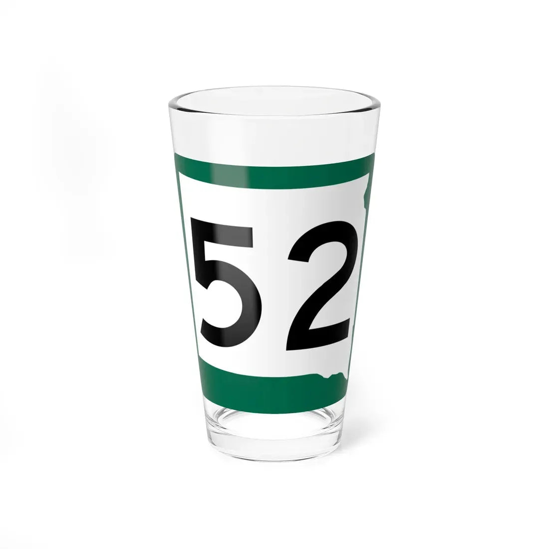 SD 52 (South Dakota) (Road Sign) Pint Glass 16oz 16oz - Go Mug Yourself