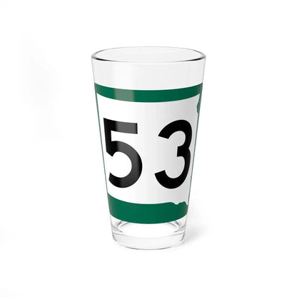 SD 53 (South Dakota) (Road Sign) Pint Glass 16oz 16oz - Go Mug Yourself