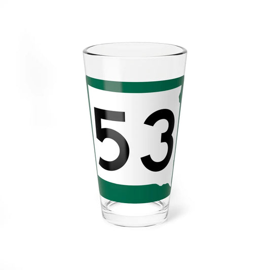 SD 53 (South Dakota) (Road Sign) Pint Glss 16oz 16oz - Go Mug Yourself