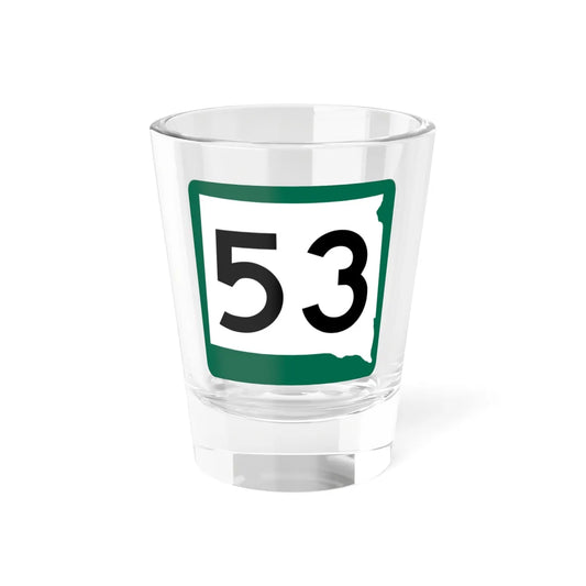 SD 53 (South Dakota) (Road Sign) Shot Glass 1.5oz 1.5oz - Go Mug Yourself