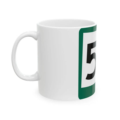 SD 53 (South Dakota) (Road Sign) White Coffee Mug - Go Mug Yourself