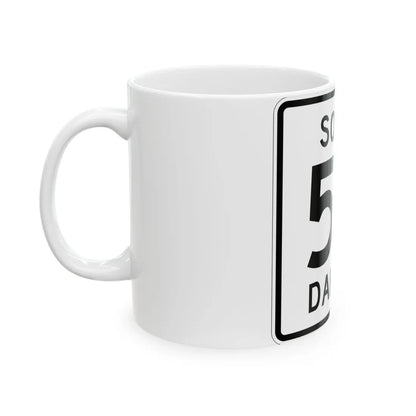 SD 54 1950 (South Dakota) (Road Sign) White Coffee Mug - Go Mug Yourself