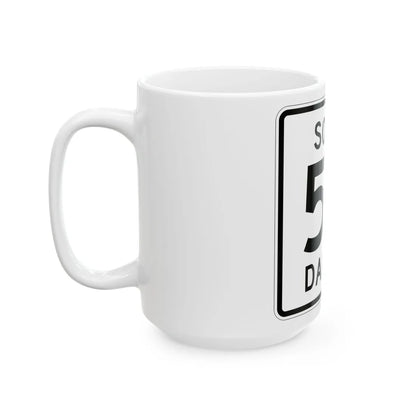 SD 54 1950 (South Dakota) (Road Sign) White Coffee Mug - Go Mug Yourself