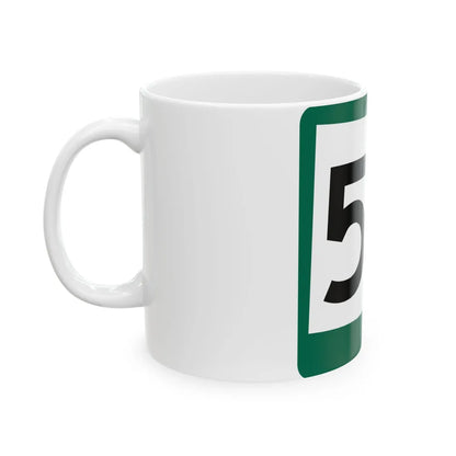 SD 54 (South Dakota) (Road Sign) White Coffee Mug - Go Mug Yourself