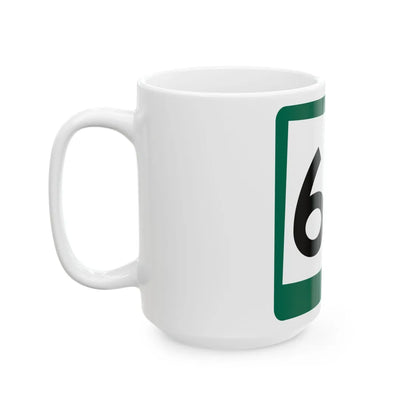 SD 60 (South Dakota) (Road Sign) White Coffee Mug - Go Mug Yourself