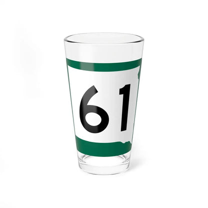 SD 61 (South Dakota) (Road Sign) Pint Glass 16oz 16oz - Go Mug Yourself