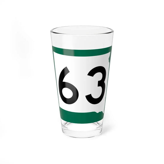 SD 63 (South Dakota) (Road Sign) Pint Glass 16oz 16oz - Go Mug Yourself